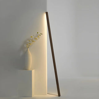 Modern Minimalist Vertical Wood Design Floor Lamp Zawala Image - 3