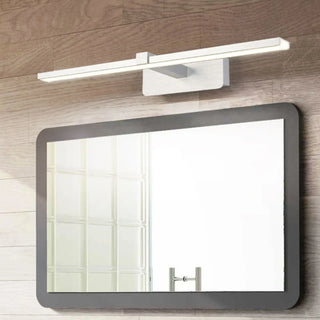 Simple Rectangular LED White Mirror Vanity Light Zawala Image - 1