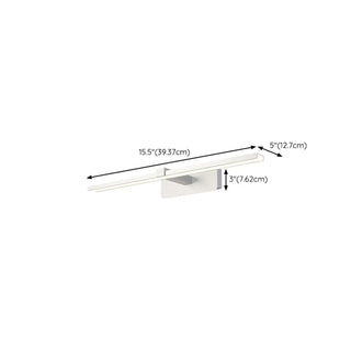Simple Rectangular LED White Mirror Vanity Light Zawala #size