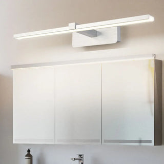 Simple Rectangular LED White Mirror Vanity Light Zawala Image - 2