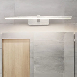 Simple Rectangular LED White Mirror Vanity Light Zawala Image - 3