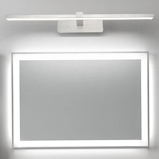 Simple Rectangular LED White Mirror Vanity Light Zawala Image - 4