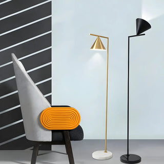 Rotatable Cone Metal Stand Simple LED Floor Lamp Zawala Image - 1