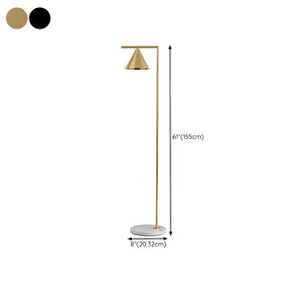 Rotatable Cone Metal Stand Simple LED Floor Lamp Zawala #size