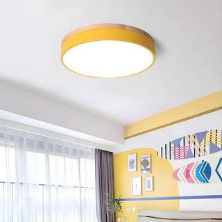 ZOWALA - Modern Simple Round Acrylic LED Flush Mount Light Image - 1