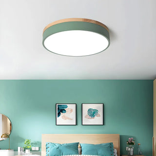 ZOWALA - Modern Simple Round Acrylic LED Flush Mount Light Image - 2