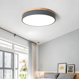 ZOWALA - Modern Simple Round Acrylic LED Flush Mount Light Image - 3