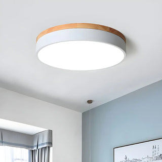 ZOWALA - Modern Simple Round Acrylic LED Flush Mount Light Image - 4