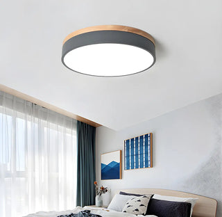 ZOWALA - Modern Simple Round Acrylic LED Flush Mount Light Image - 5