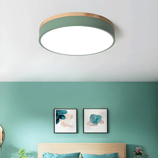 ZOWALA - Modern Simple Round Acrylic LED Flush Mount Light Image - 7