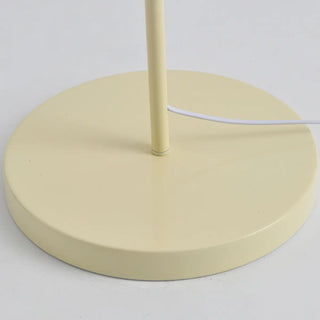 ZOWALA - Modern Simple Pleated White Arced Metal Floor Lamp Image - 5