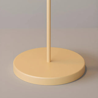 Elegant White Curved Floor Lamp with Pleated Shade Zawala Image - 9
