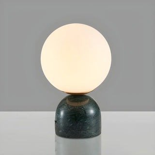 Modern Simple White Globe Ceramic Black Base Table Lamp Zawala Image - 10