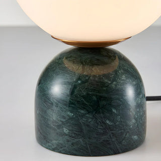 Modern Simple White Globe Ceramic Black Base Table Lamp Zawala Image - 13