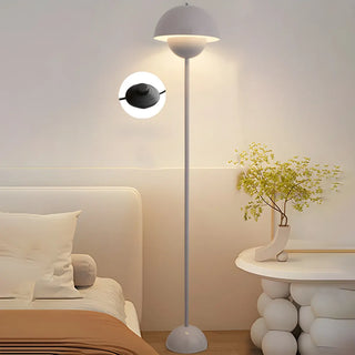 Simple Bedroom Yellow Pod Metal LED Floor Lamp Zawala Image - 10