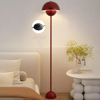 Simple Bedroom Yellow Pod Metal LED Floor Lamp Zawala Image - 3