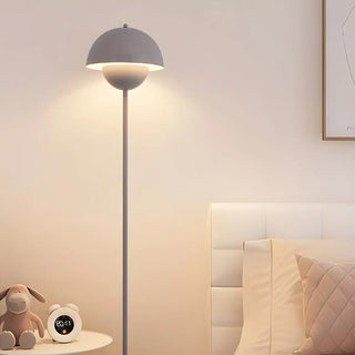 Simple Bedroom Yellow Pod Metal LED Floor Lamp Zawala Image - 6
