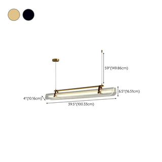 ZOWALA - Modern Simplicity Geometric Acrylic Island Light Image - 21