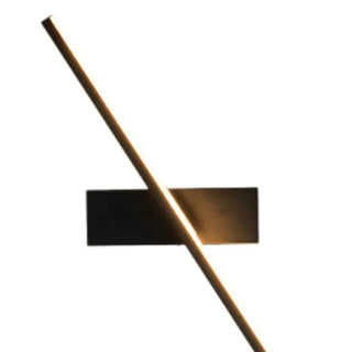 Slim Black Linear LED Vanity Wall Light Fixture Zawala Image - 12