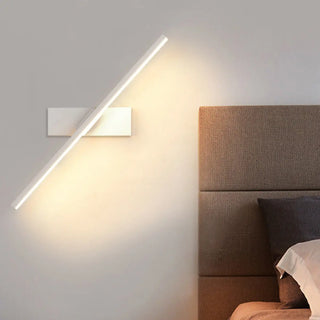 Slim Black Linear LED Vanity Wall Light Fixture Zawala Image - 13