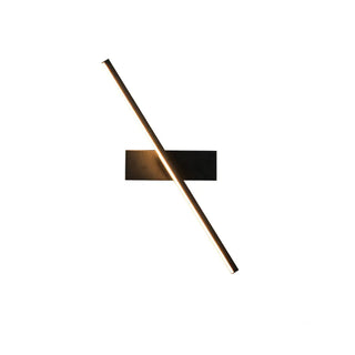 Slim Black Linear LED Vanity Wall Light Fixture Zawala Image - 7