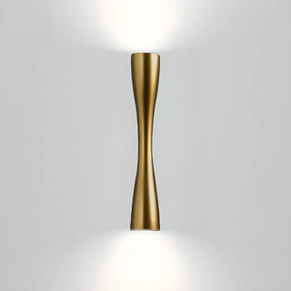 Modern Slim Metal Wall Sconce for Bedroom - Gold Mini Zawala Image - 11