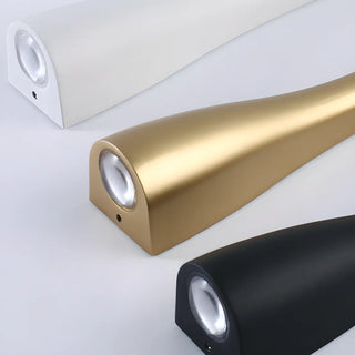 Modern Slim Metal Wall Sconce for Bedroom - Gold Mini Zawala Image - 18