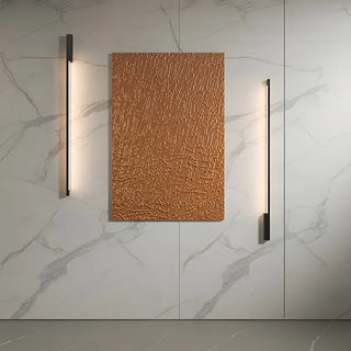 ZOWALA - Modern Slim Linear Black LED Vanity Wall Light Image - 1