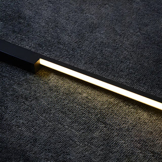 ZOWALA - Modern Slim Linear Black LED Vanity Wall Light Image - 4