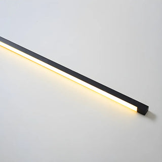 ZOWALA - Modern Slim Linear Black LED Vanity Wall Light Image - 6