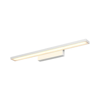Simple Modern White Rectangular Shade Slim Vanity Light Zawala Image - 5