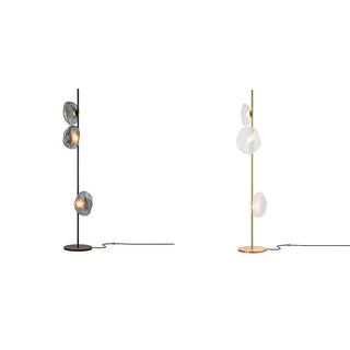 ZOWALA - Modern Smoke Grey Metal Floor Lamp Image - 10