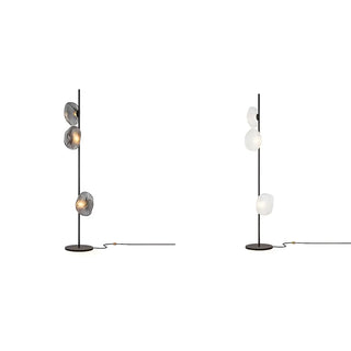 ZOWALA - Modern Smoke Grey Metal Floor Lamp Image - 11