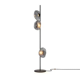 ZOWALA - Modern Smoke Grey Metal Floor Lamp Image - 7