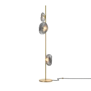 ZOWALA - Modern Smoke Grey Metal Floor Lamp Image - 9