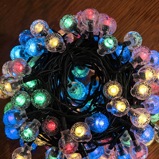 Outdoor Christmas Solar-Powered Orb LED String Lights Zawala Image - 4