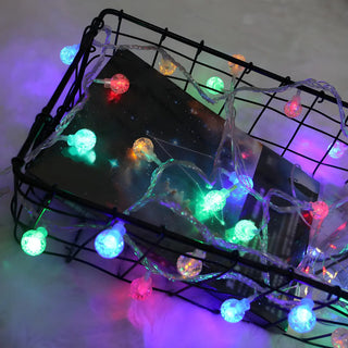 Outdoor Christmas Solar-Powered Orb LED String Lights Zawala Image - 6
