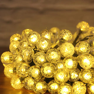 Outdoor Christmas Solar-Powered Orb LED String Lights Zawala Image - 7