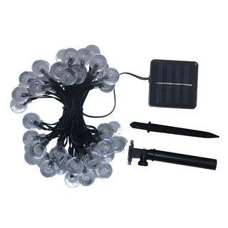 Outdoor Christmas Solar-Powered Orb LED String Lights Zawala Image - 9