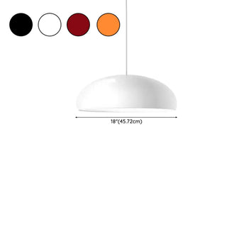 ZOWALA - Colorful Modern Aluminum Dome Dining Room Pendant Light Image - 11