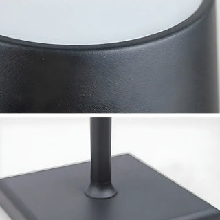 Modern Simple Square Base Barrel Shade Metal Table Lamp Zawala Image - 15