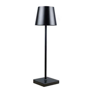 Modern Simple Square Base Barrel Shade Metal Table Lamp Zawala Image - 18