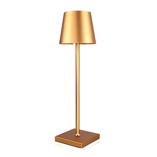 Modern Simple Square Base Barrel Shade Metal Table Lamp Zawala Image - 7