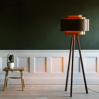ZOWALA - Modern Solid Wood Floor Lamp Image - 1