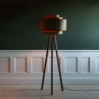 ZOWALA - Modern Solid Wood Floor Lamp Image - 2