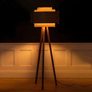 ZOWALA - Modern Solid Wood Floor Lamp Image - 5