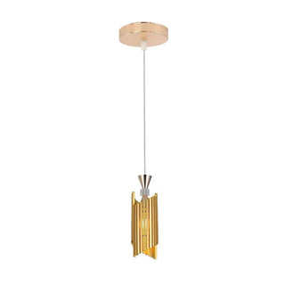 Modern Colorful Geometric Aluminum Corded Pendant Light Image - 7