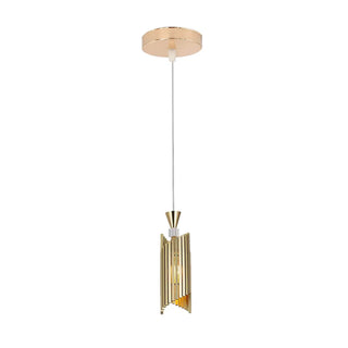 Modern Colorful Geometric Aluminum Corded Pendant Light Image - 9