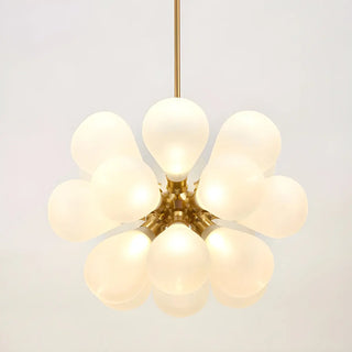 ZOWALA - Modern Stained Glass Bubble Chandelier Image - 3