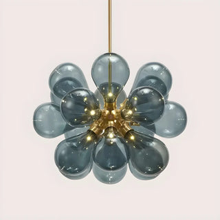 ZOWALA - Modern Stained Glass Bubble Chandelier Image - 4